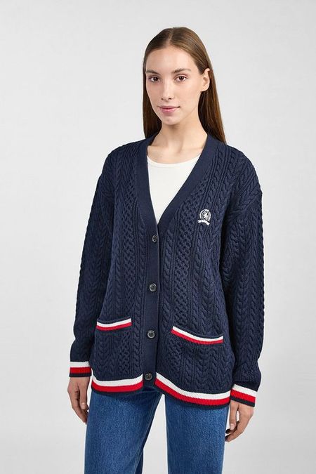 Кардиган хлопковый свободного кроя Tommy Jeans