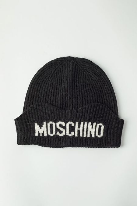 Шапка из смесовой шерсти с отворотом Moschino