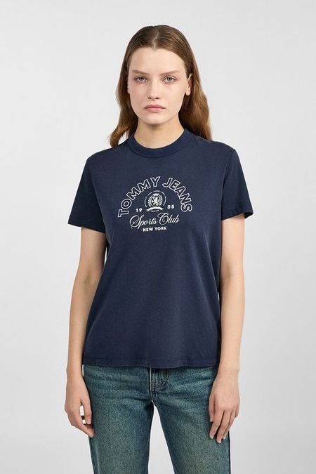 Футболка хлопковая с логотипом Tommy Jeans