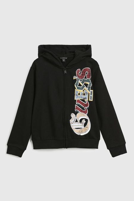 Толстовка на молнии с капюшоном Guess