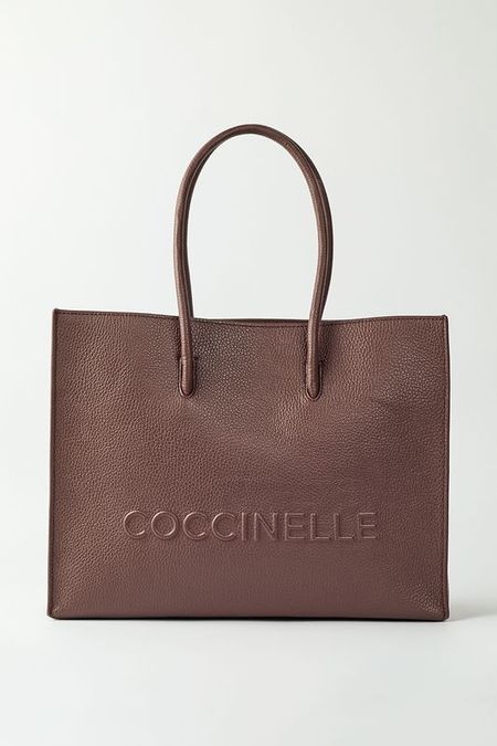 Сумка шоппер кожаная Myrtha maxi logo Coccinelle