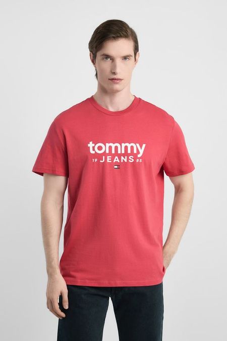 Футболка хлопковая с логотипом Tommy Jeans