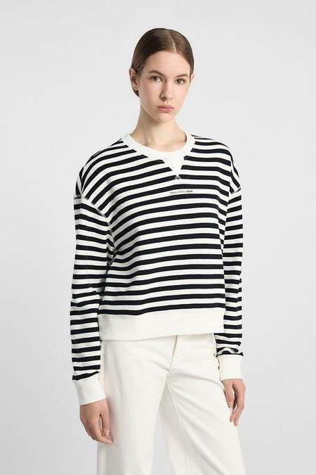 Свитшот хлопковый в полоску Marc O'Polo Denim