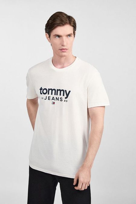 Футболка хлопковая с логотипом Tommy Jeans
