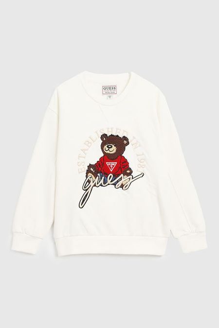 Свитшот хлопковый с принтом Guess