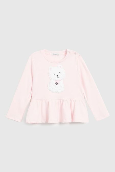 Лонгслив хлопковый с оборкой Choupette