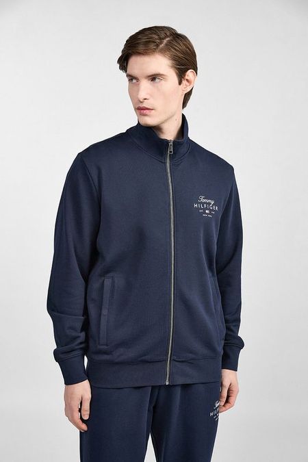Толстовка хлопковая на молнии Tommy Hilfiger