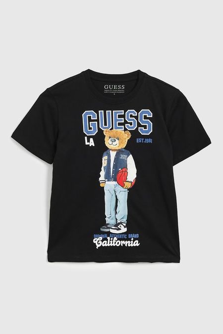 Футболка хлопковая с логотипом Guess