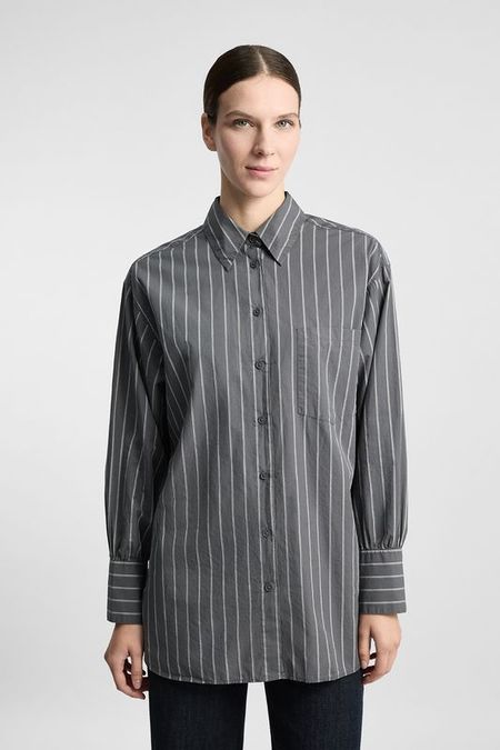 Рубашка хлопковая в полоску Marc O'Polo Denim