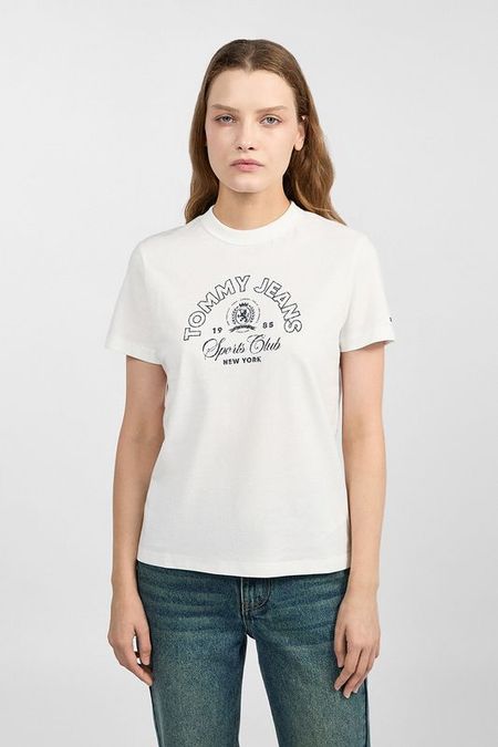 Футболка хлопковая с логотипом Tommy Jeans