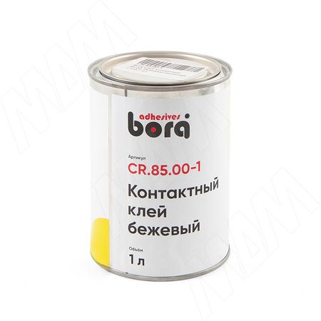 Bora клей контактный 85.00, бежевый (канистра 1 л/0,7 кг) (CR.85.00-1)