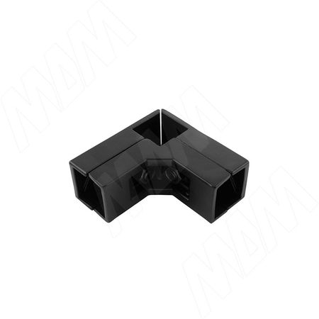 КУБО Соединитель угловой 3-х труб, черный, CUBO (CN2553BL)